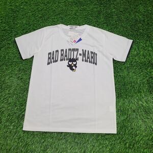 Badtz-Maru Sanrio Shirt Women L 20x26 Black-Penguin Japanese